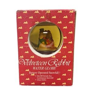Vintage Velveteen Rabbit SnowGlobe 90s Toys R Us Battery Operated New in Box